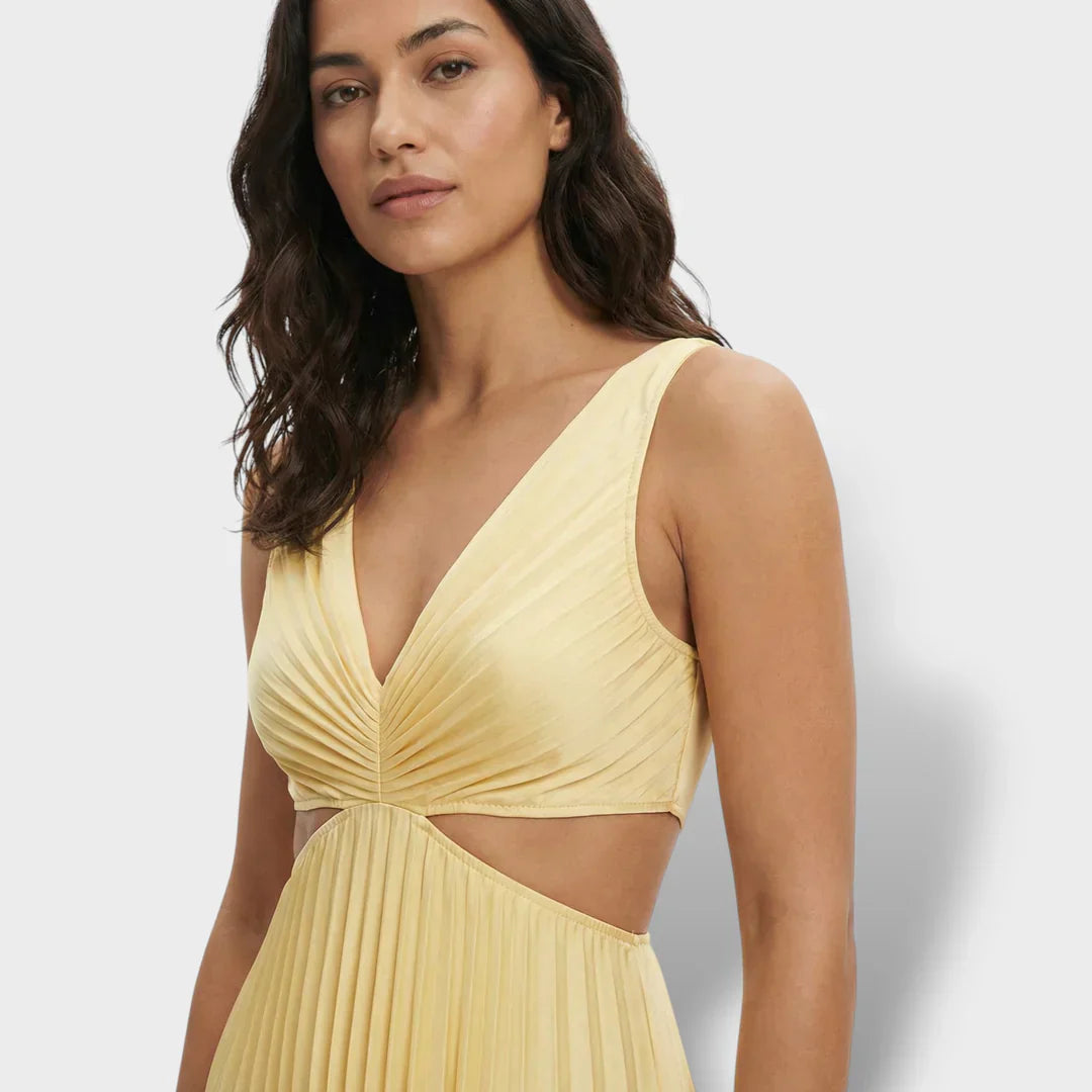 Maren | Women's Pleated Cutout Dress