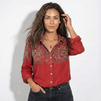 Marlowe | Women's Printed Button-Up Shirt