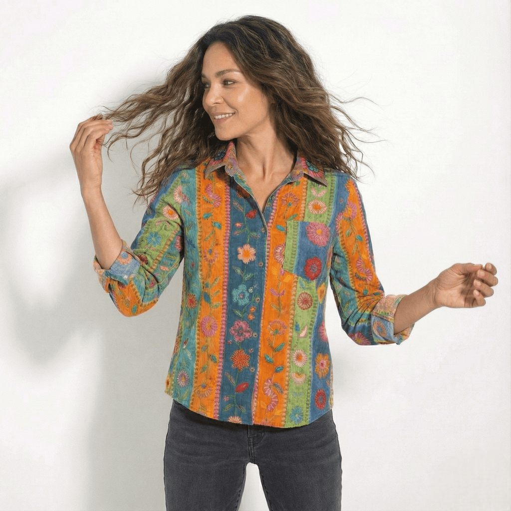 Marlowe | Women's Printed Button-Up Shirt