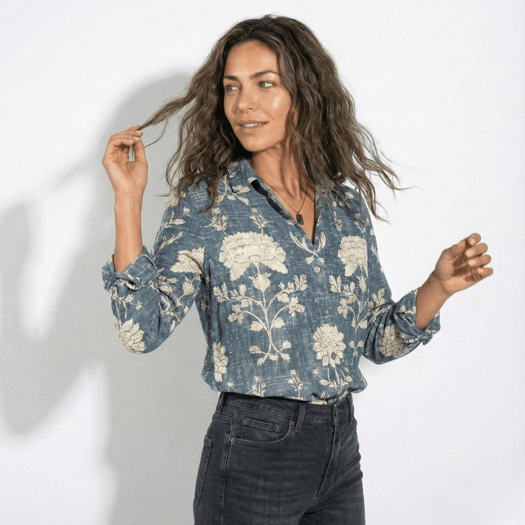 Marlowe | Women's Printed Button-Up Shirt