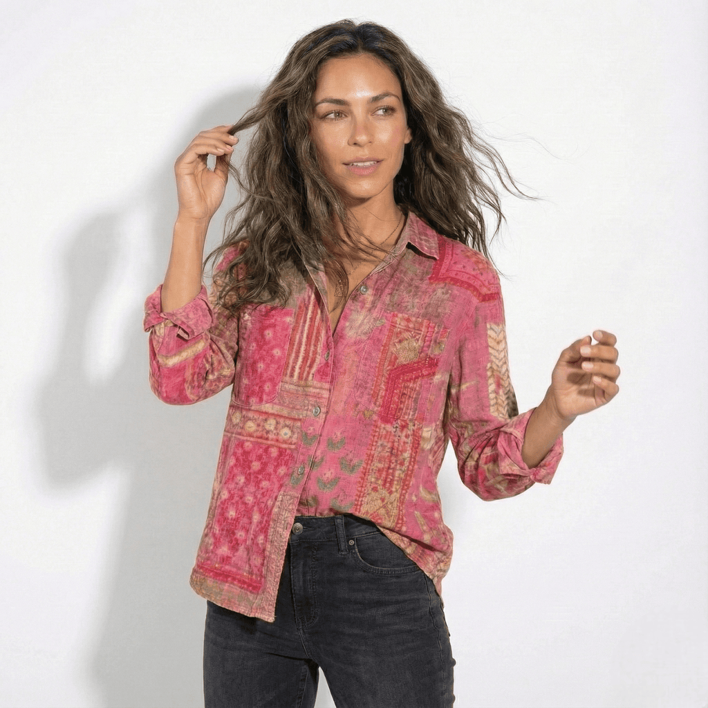 Marlowe | Women's Printed Button-Up Shirt