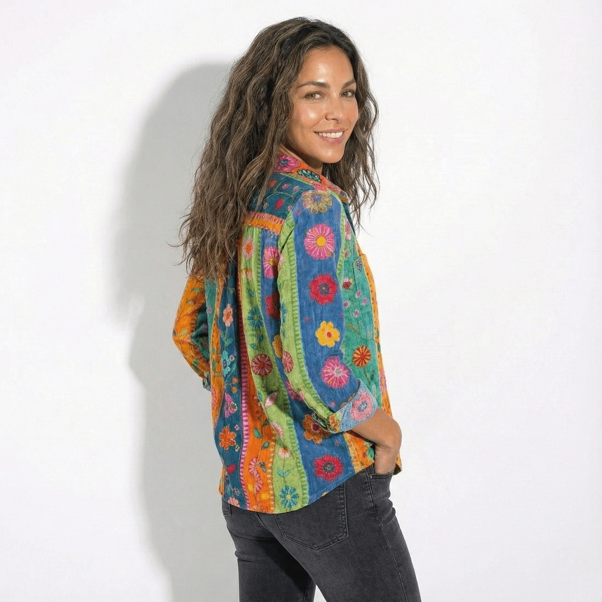 Marlowe | Women's Printed Button-Up Shirt