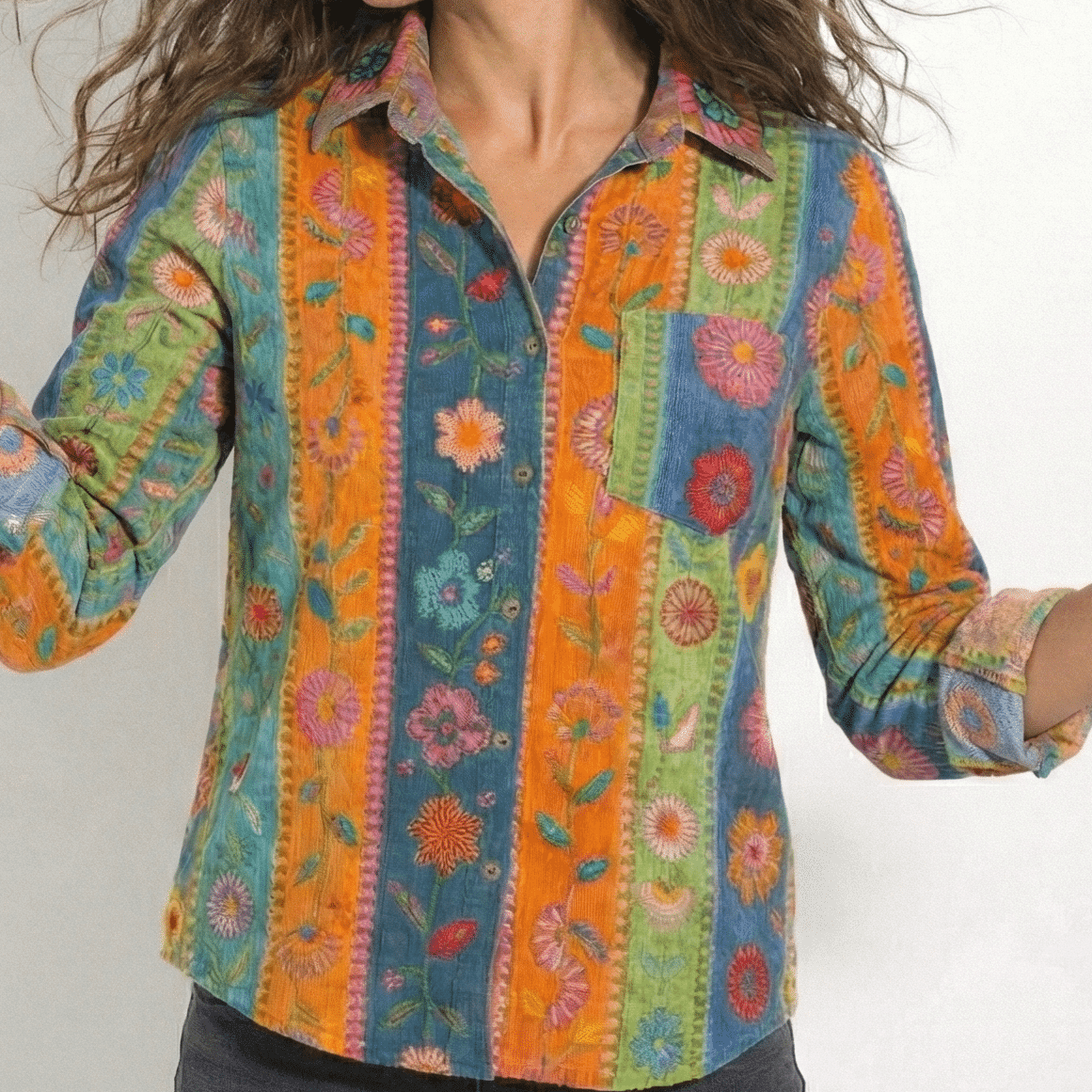 Marlowe | Women's Printed Button-Up Shirt