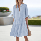 Elara | Women's Striped Summer Dress Casual