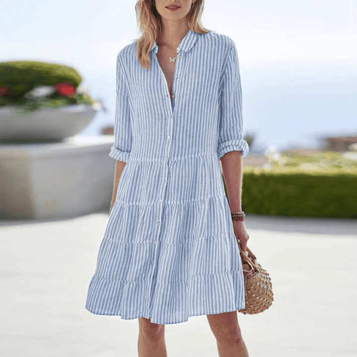 Elara | Women's Striped Summer Dress Casual