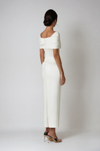 Elise | Women's Ruched Off-Shoulder Maxi Dress