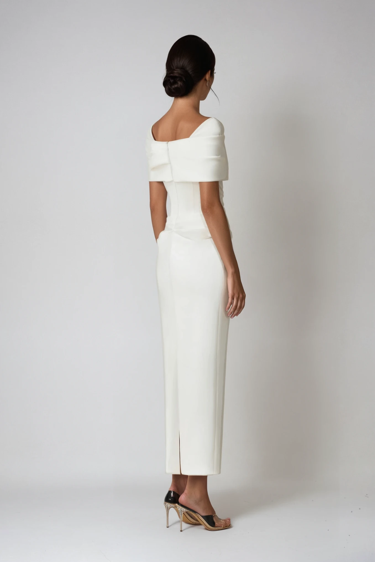 Elise | Women's Ruched Off-Shoulder Maxi Dress