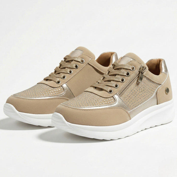 Lennox | Women's Navy Zip-Up Casual Sneakers