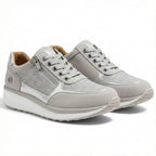 Lennox | Women's Navy Zip-Up Casual Sneakers
