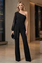 Sage | Women’s Open Sleeve Party Jumpsuit Elegant Wide Leg