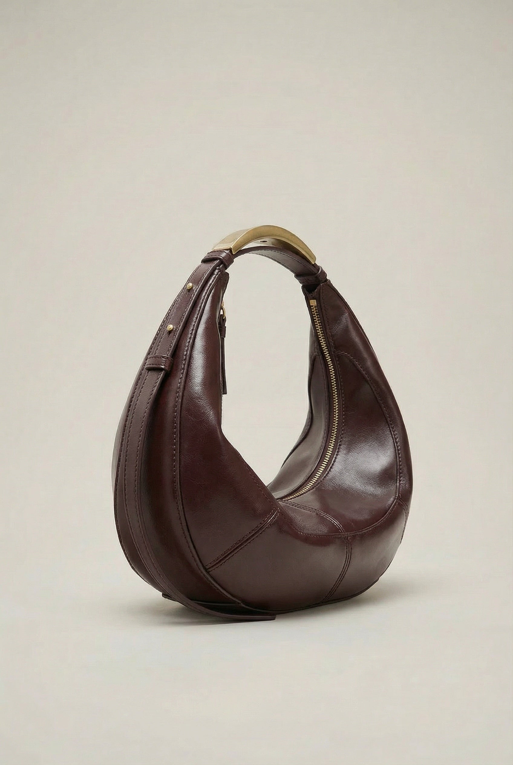 Elara | Women’s Structured Crescent Shoulder Bag