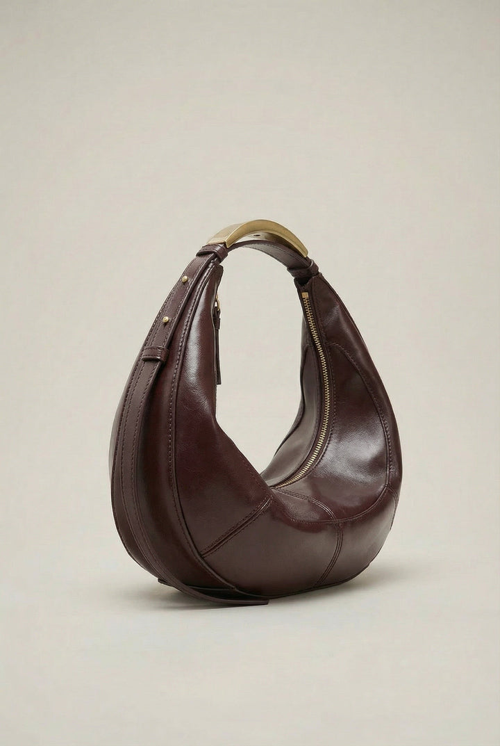 Elara | Women’s Structured Crescent Shoulder Bag