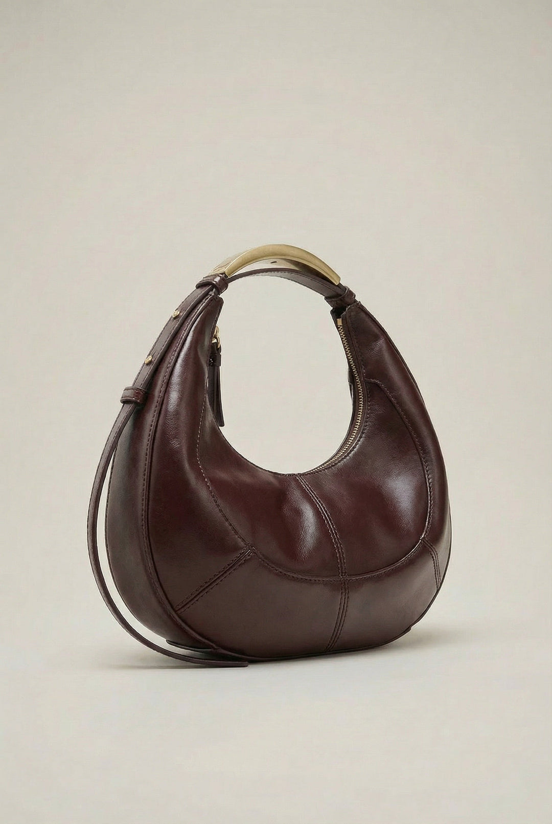 Elara | Women’s Structured Crescent Shoulder Bag