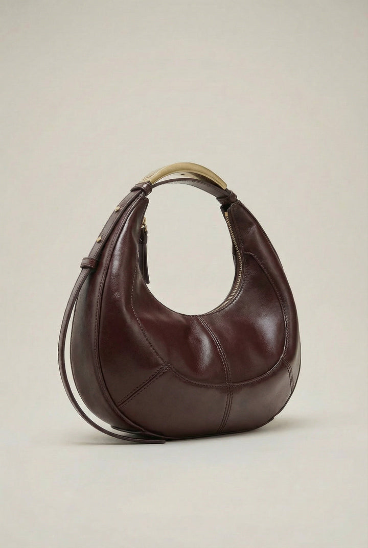 Elara | Women’s Structured Crescent Shoulder Bag