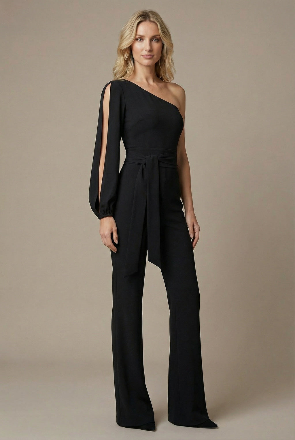Sage | Women’s Open Sleeve Party Jumpsuit Elegant Wide Leg