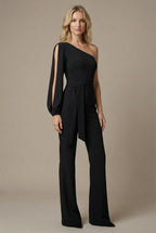 Sage | Women’s Open Sleeve Party Jumpsuit Elegant Wide Leg