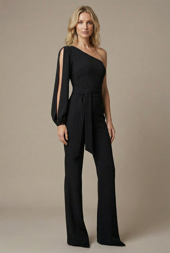 Sage | Women’s Open Sleeve Party Jumpsuit Elegant Wide Leg