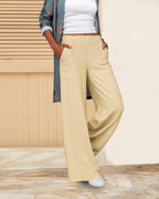 Sanne | Women's Straight-Leg Trousers High Waist Casual