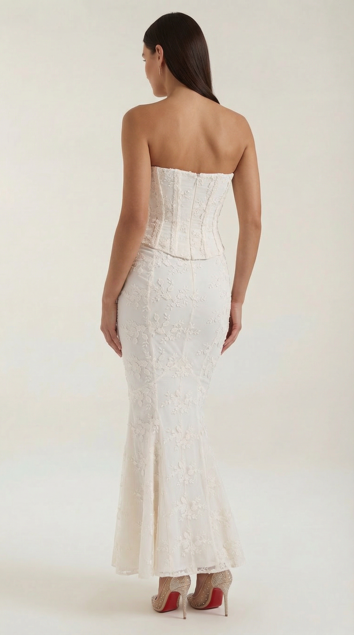 Arabelle | Women's Corset Lace Maxi Dress Elegant