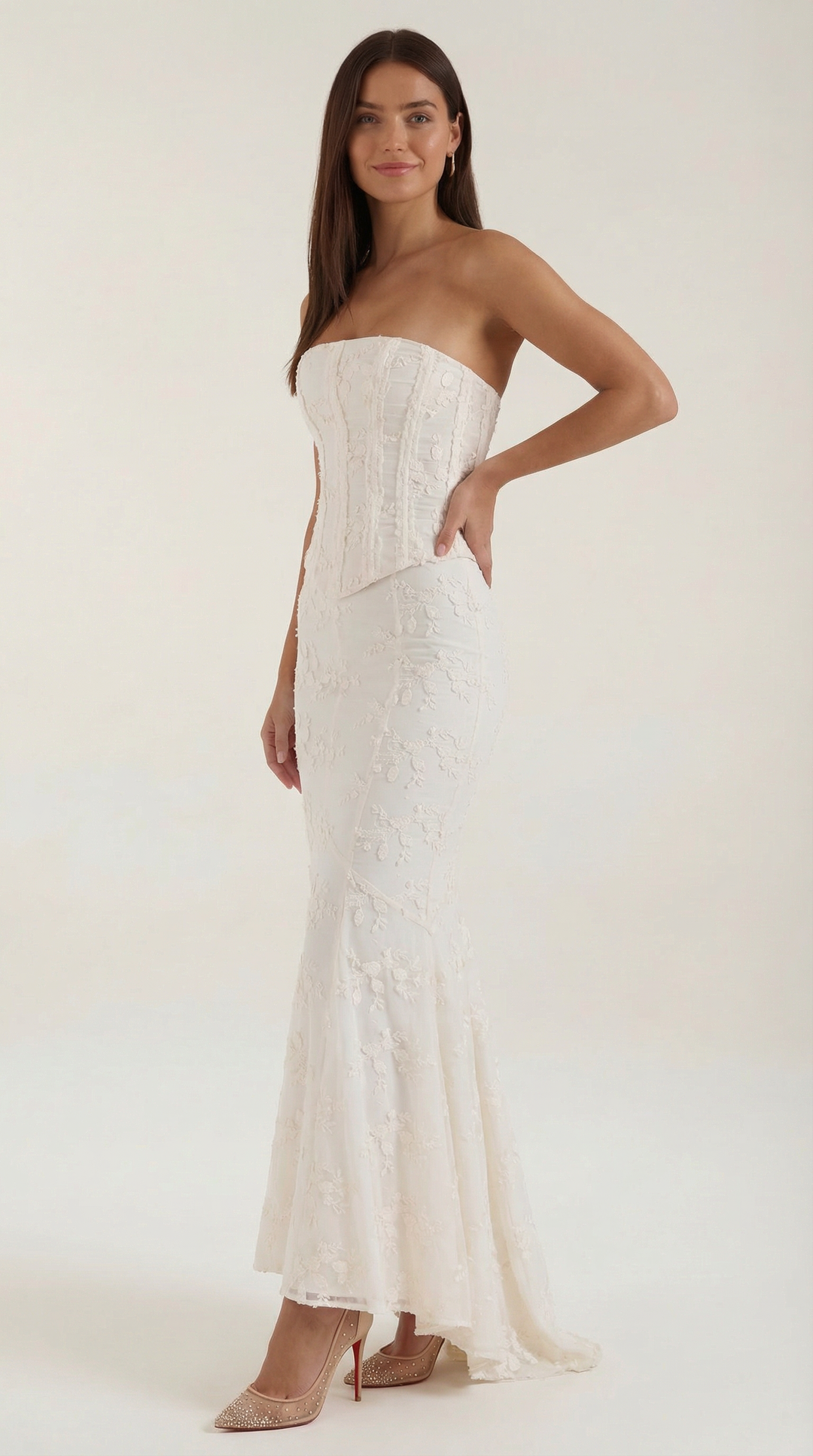 Arabelle | Women's Corset Lace Maxi Dress Elegant