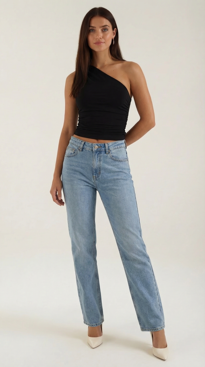 Elise | Women's Sleeveless One-Shoulder Top Chic