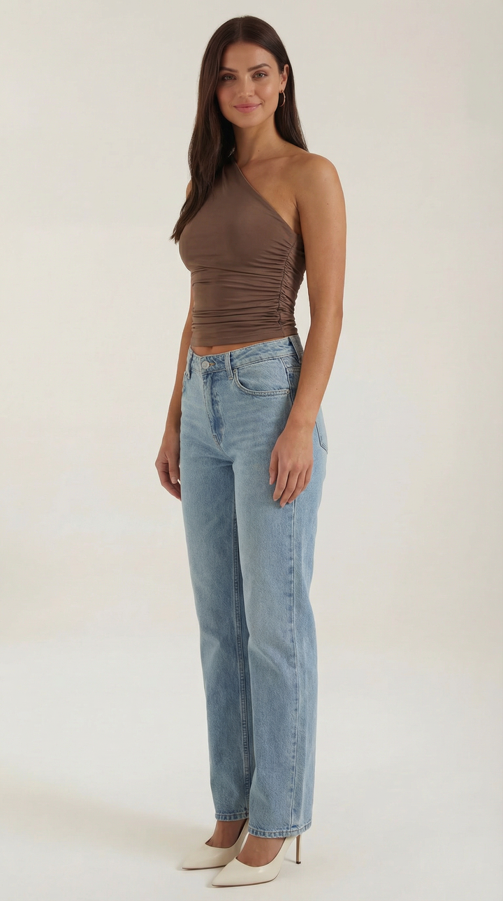 Elise | Women's Sleeveless One-Shoulder Top Chic