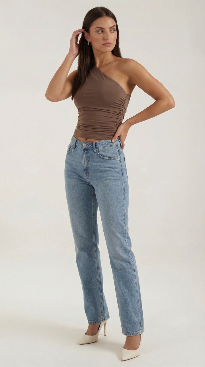 Elise | Women's Sleeveless One-Shoulder Top Chic