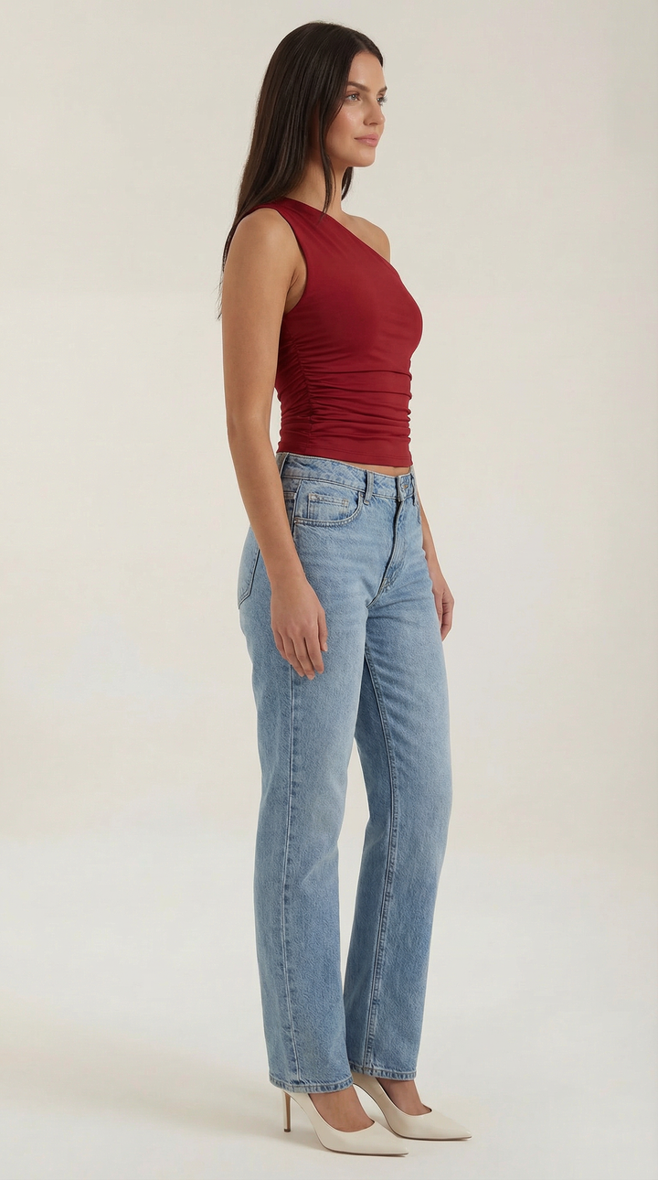 Elise | Women's Sleeveless One-Shoulder Top Chic