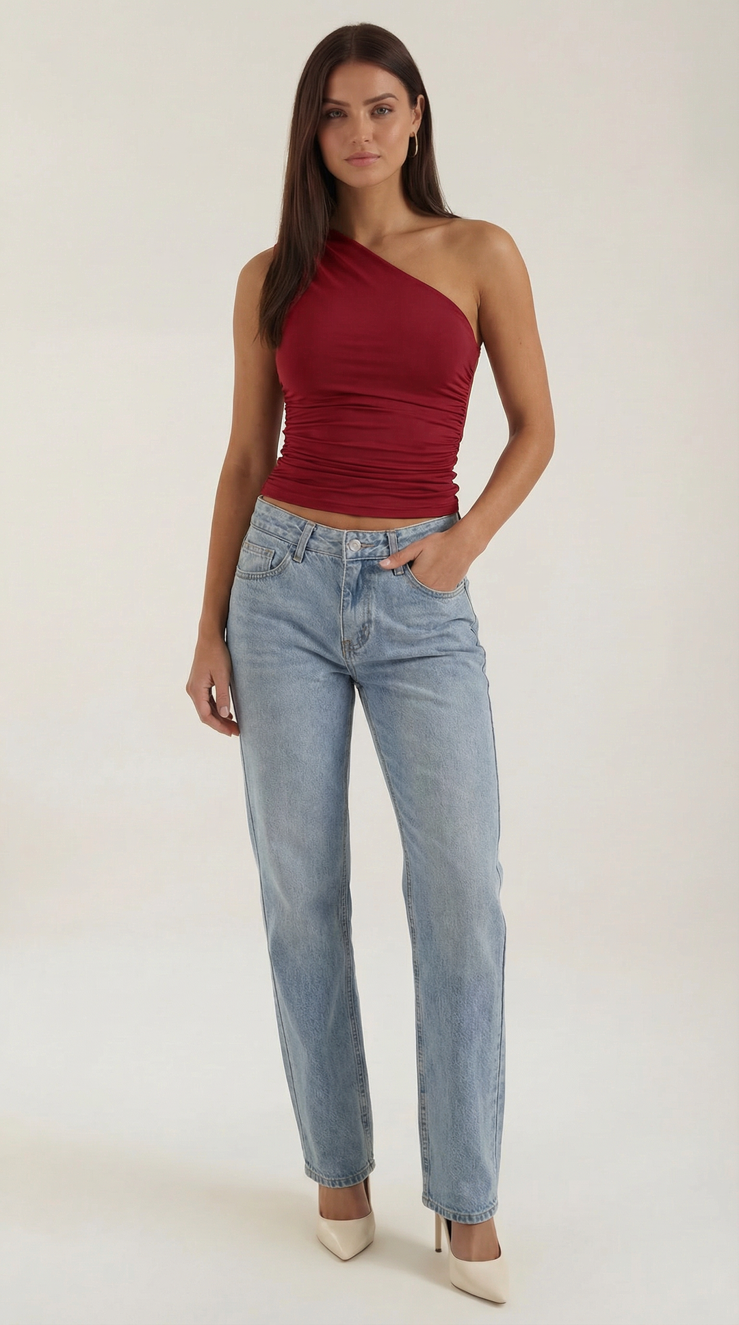 Elise | Women's Sleeveless One-Shoulder Top Chic