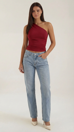 Elise | Women's Sleeveless One-Shoulder Top Chic