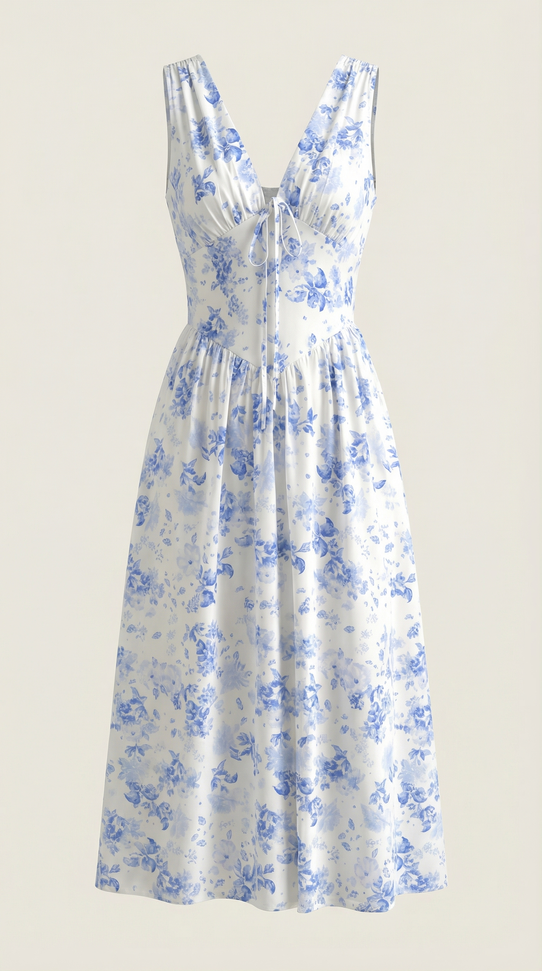 Thea | Women's Tie Front Midi Dress