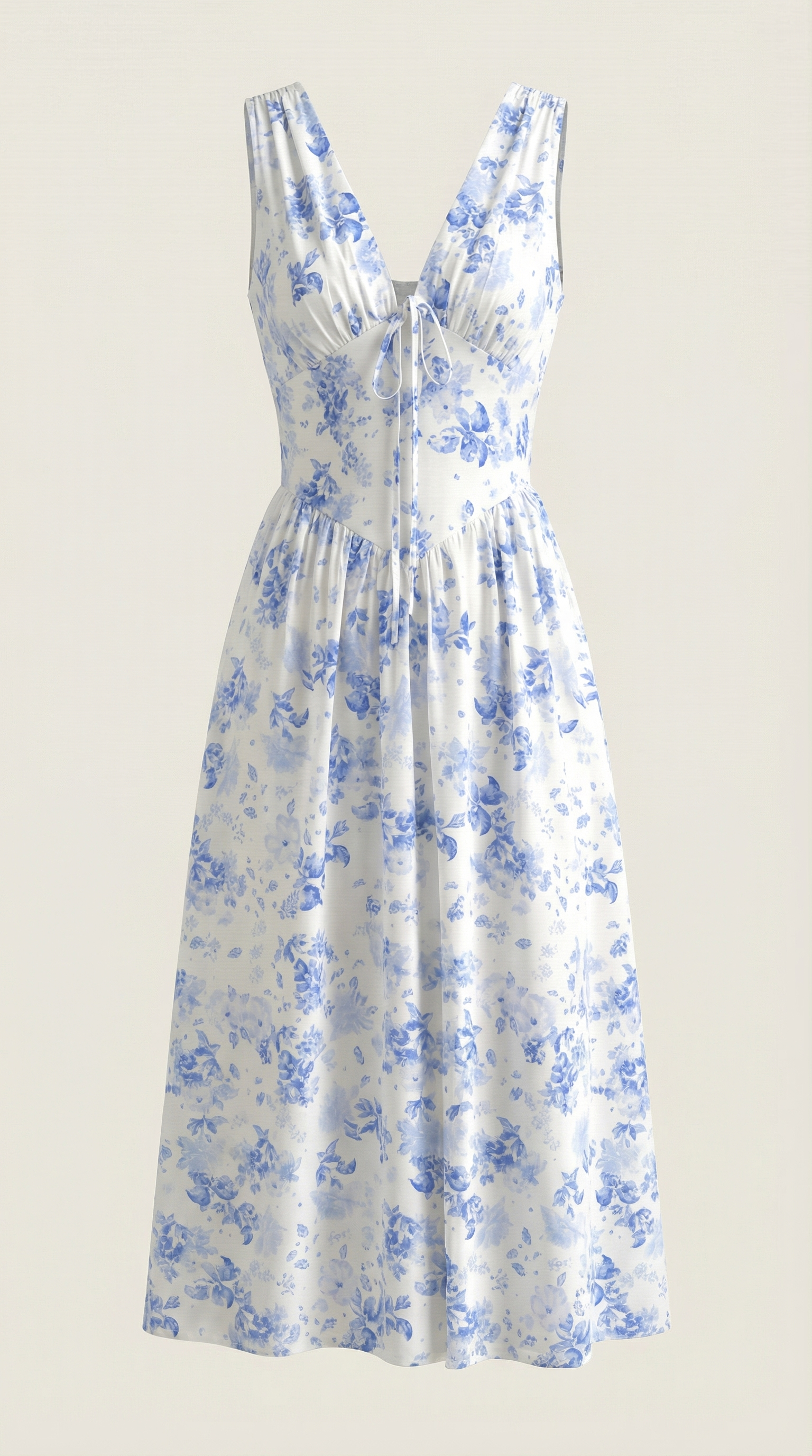 Thea | Women's Tie Front Midi Dress
