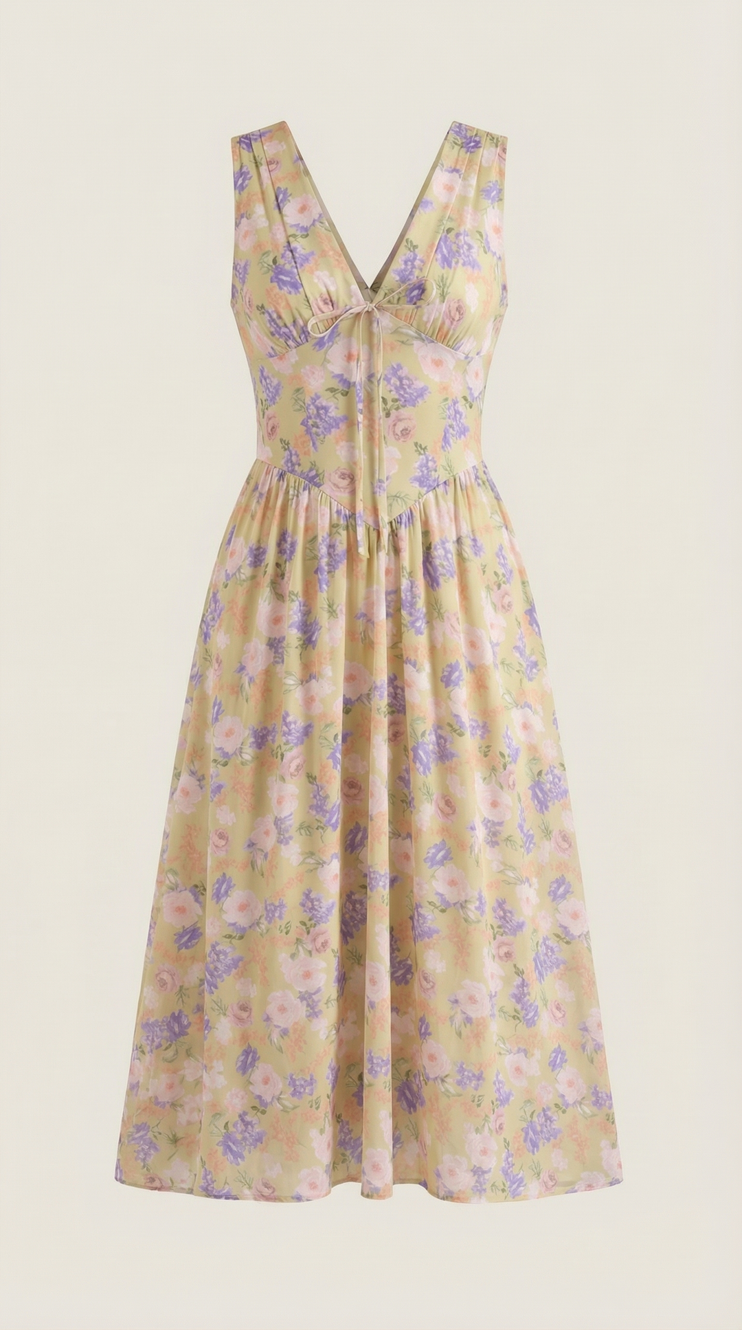 Thea | Women's Tie Front Midi Dress