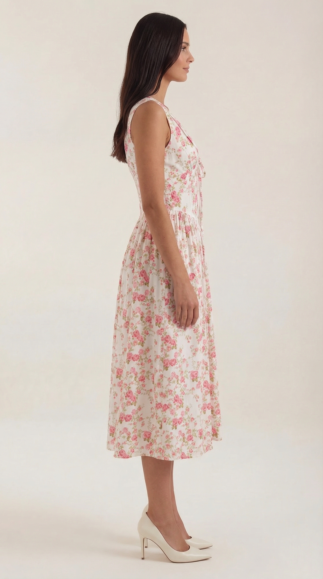Thea | Women's Tie Front Midi Dress