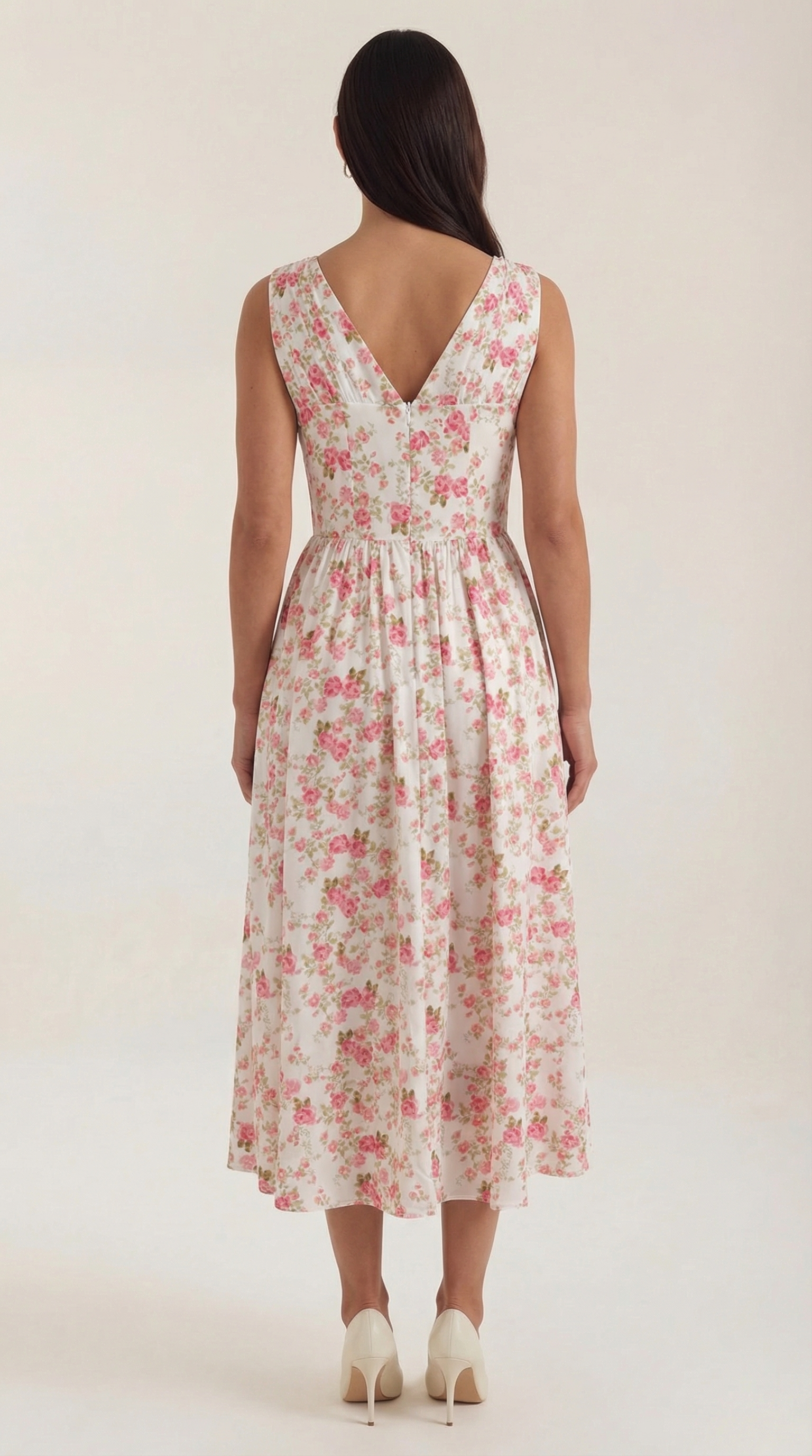 Thea | Women's Tie Front Midi Dress