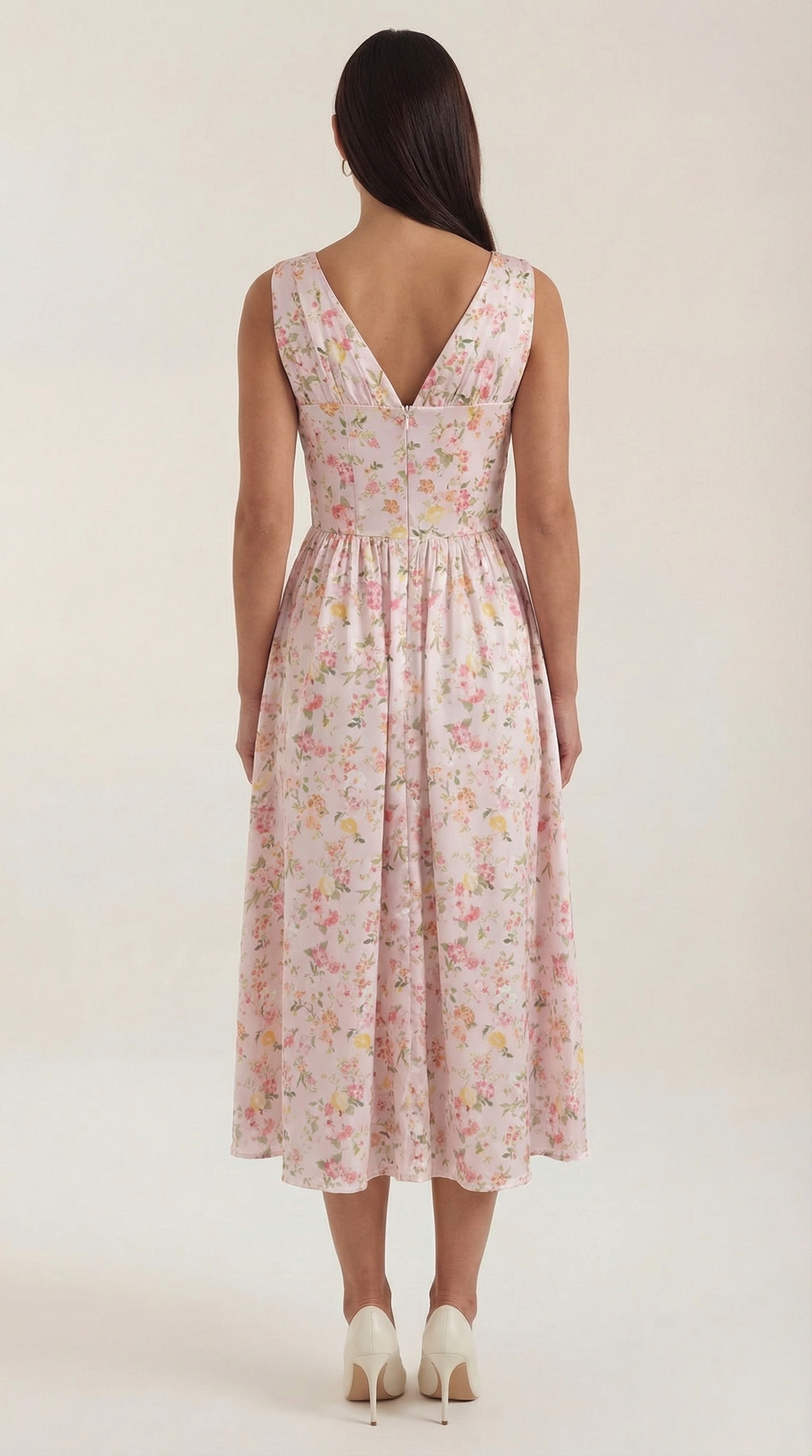 Thea | Women's Tie Front Midi Dress