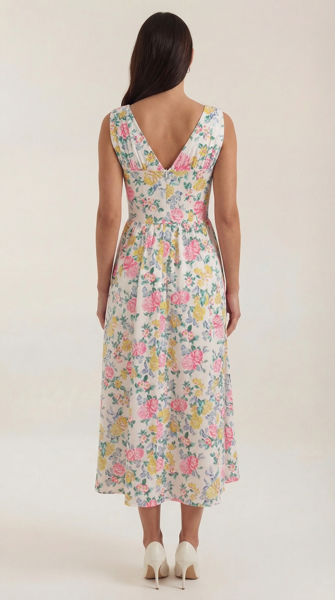 Thea | Women's Tie Front Midi Dress