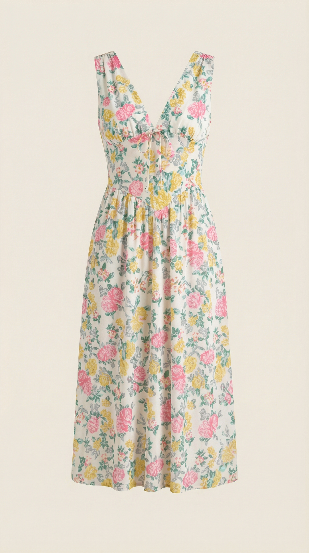 Sofia | Women's Plunge Midi Dress Elegant
