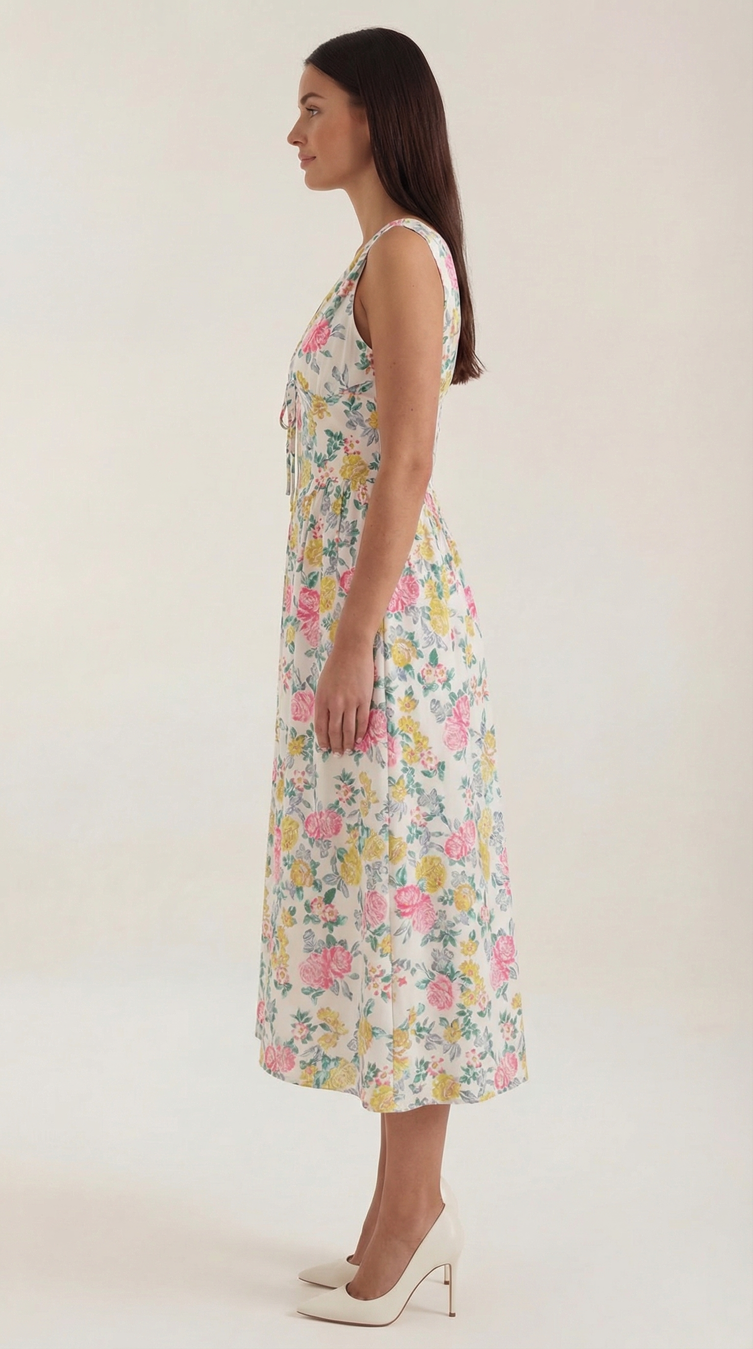 Sofia | Women's Plunge Midi Dress Elegant