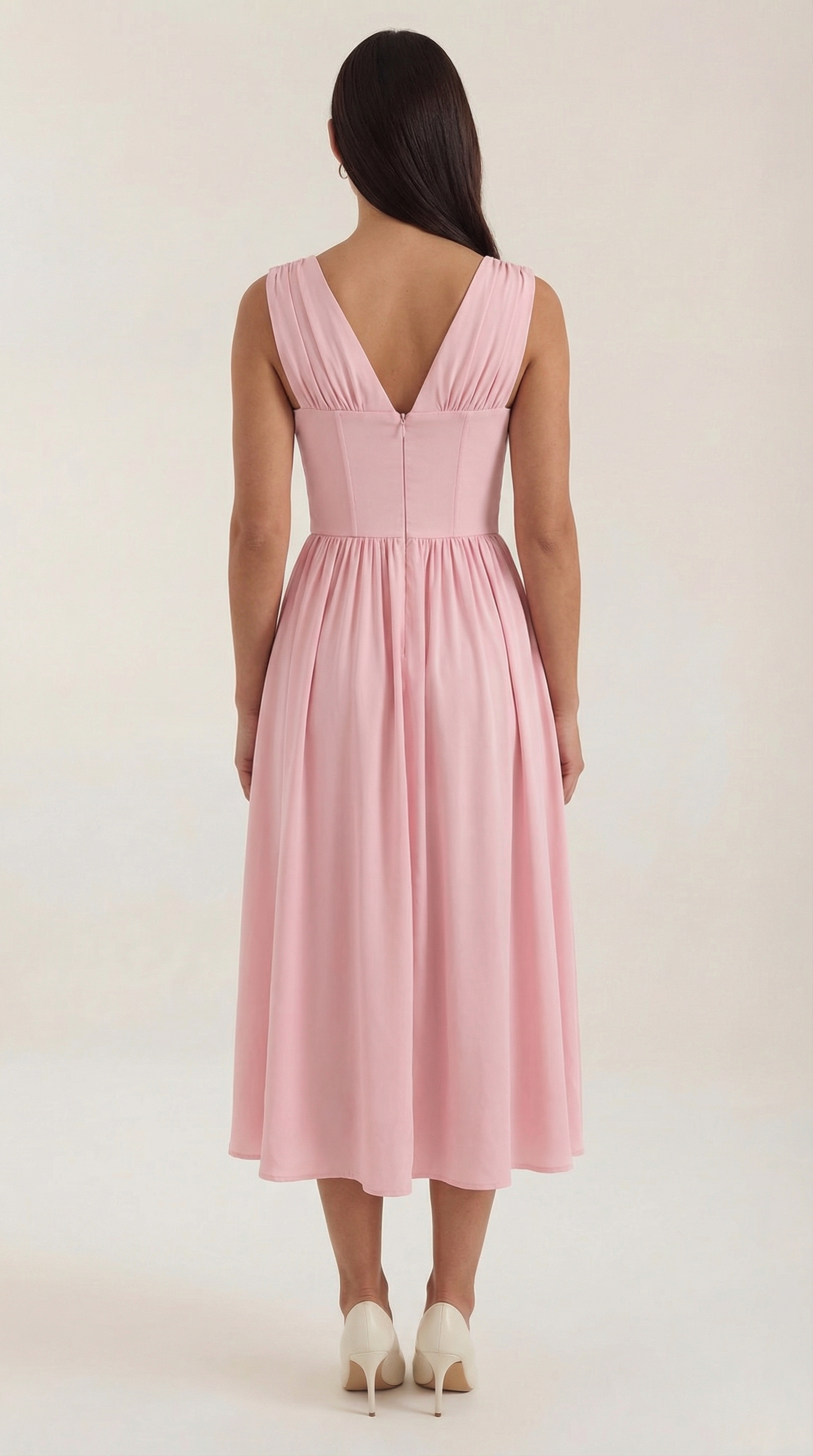 Thea | Women's Tie Front Midi Dress