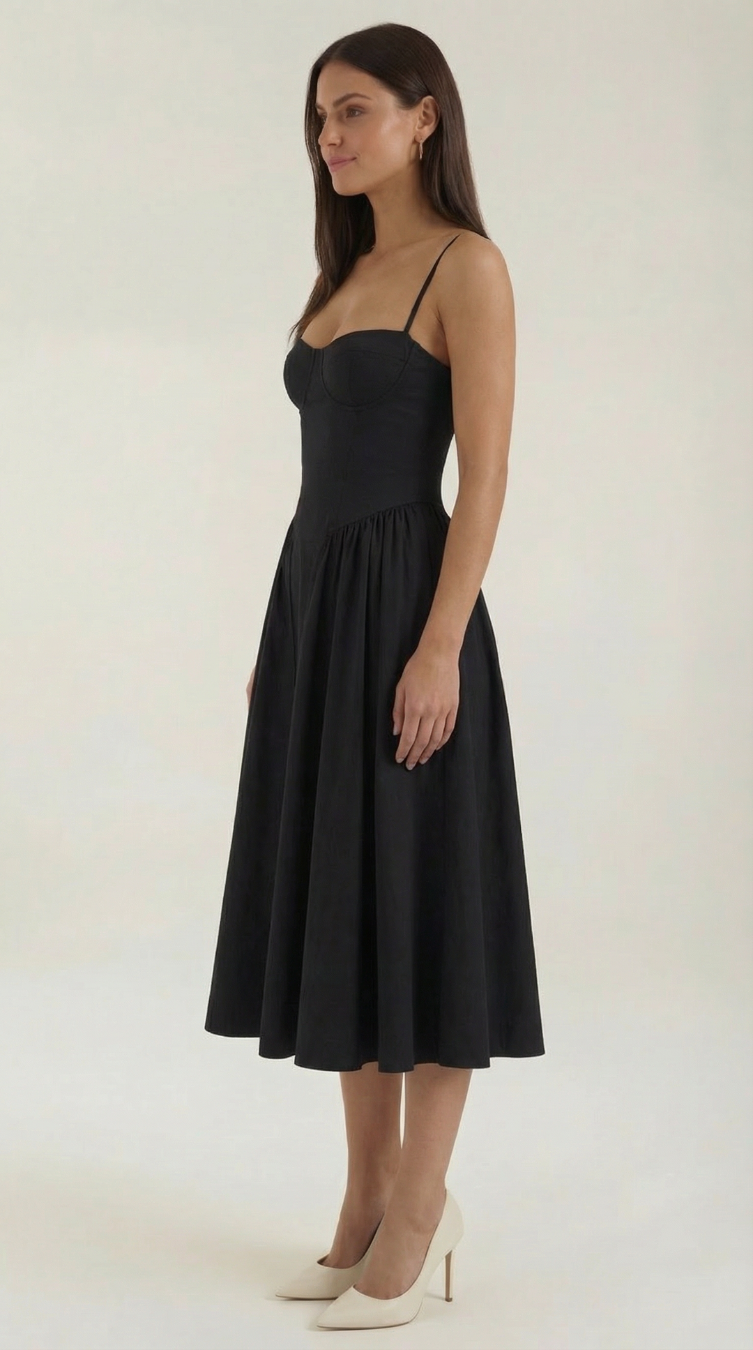 Sofia | Women's Corset Midi Dress Elegant