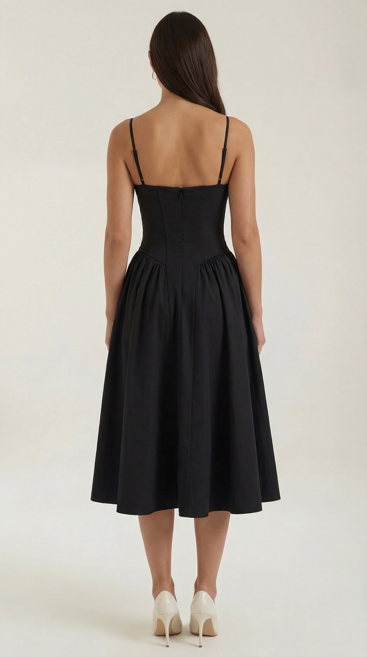 Sofia | Women's Corset Midi Dress Elegant
