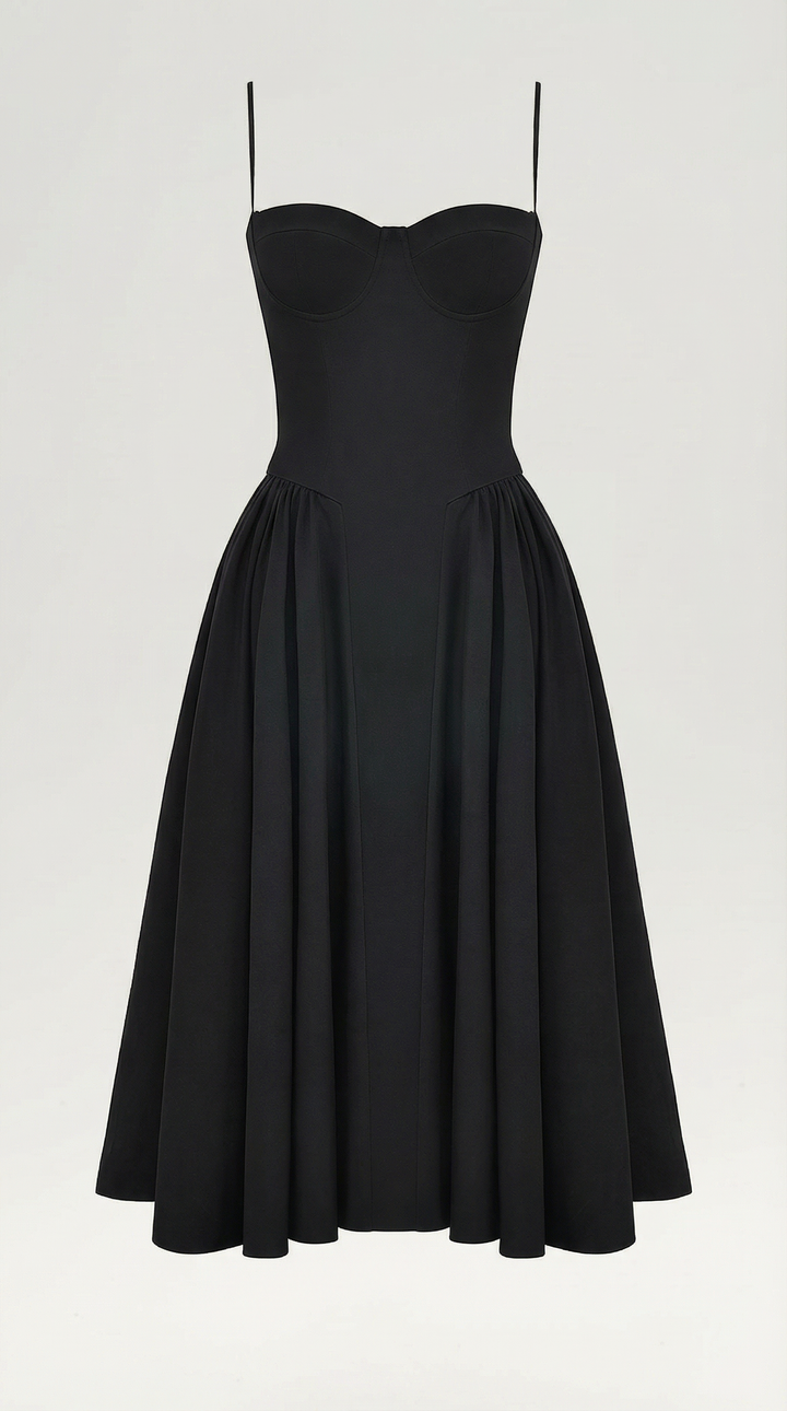 Sofia | Women's Corset Midi Dress Elegant