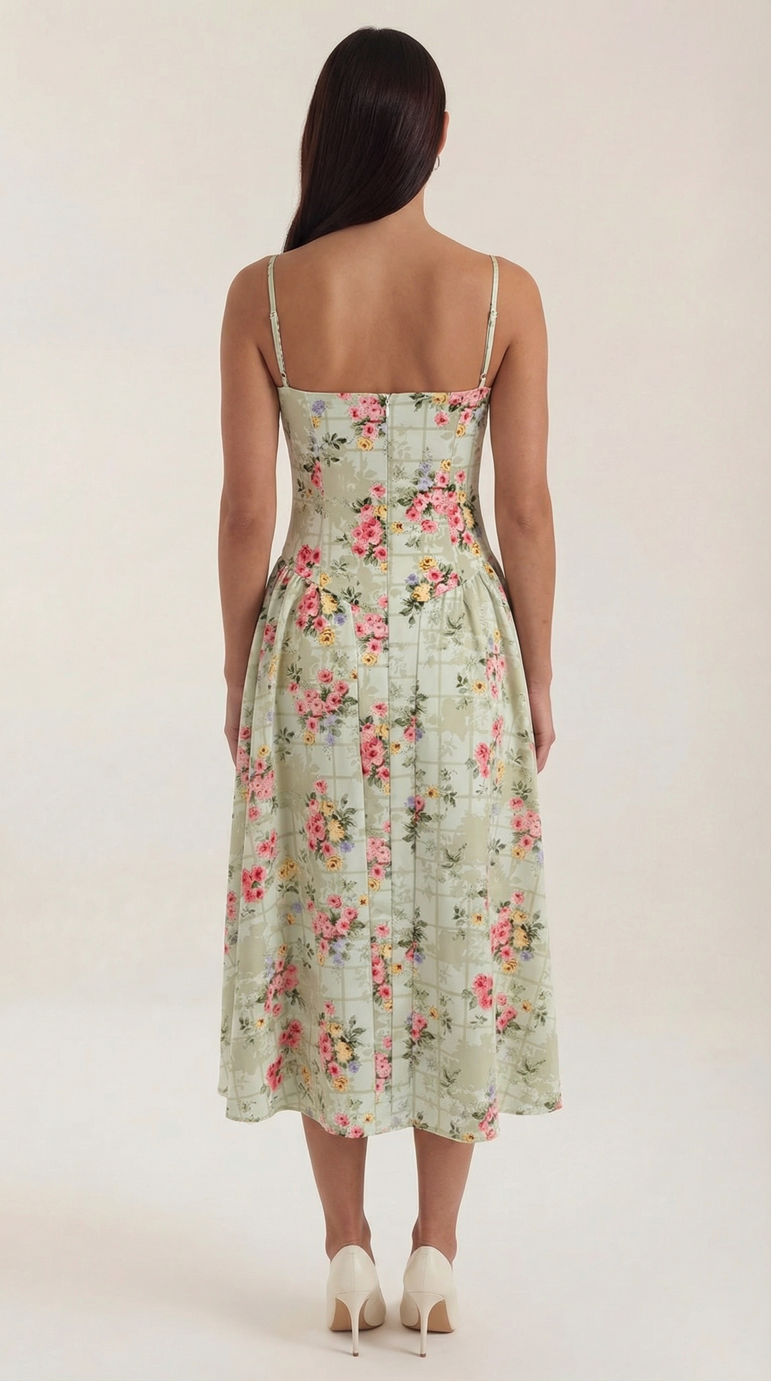 Sofia | Women's Corset Midi Dress Elegant