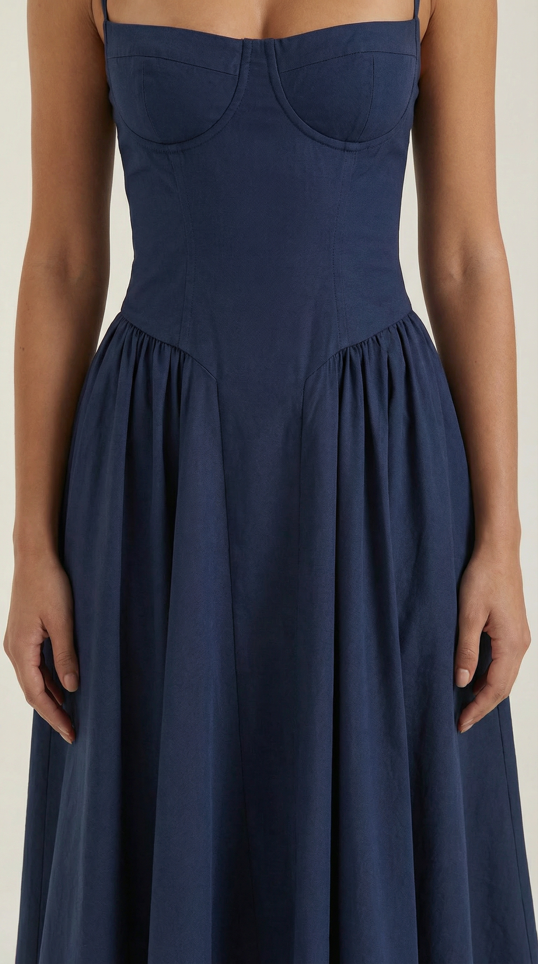 Sofia | Women's Corset Midi Dress Elegant