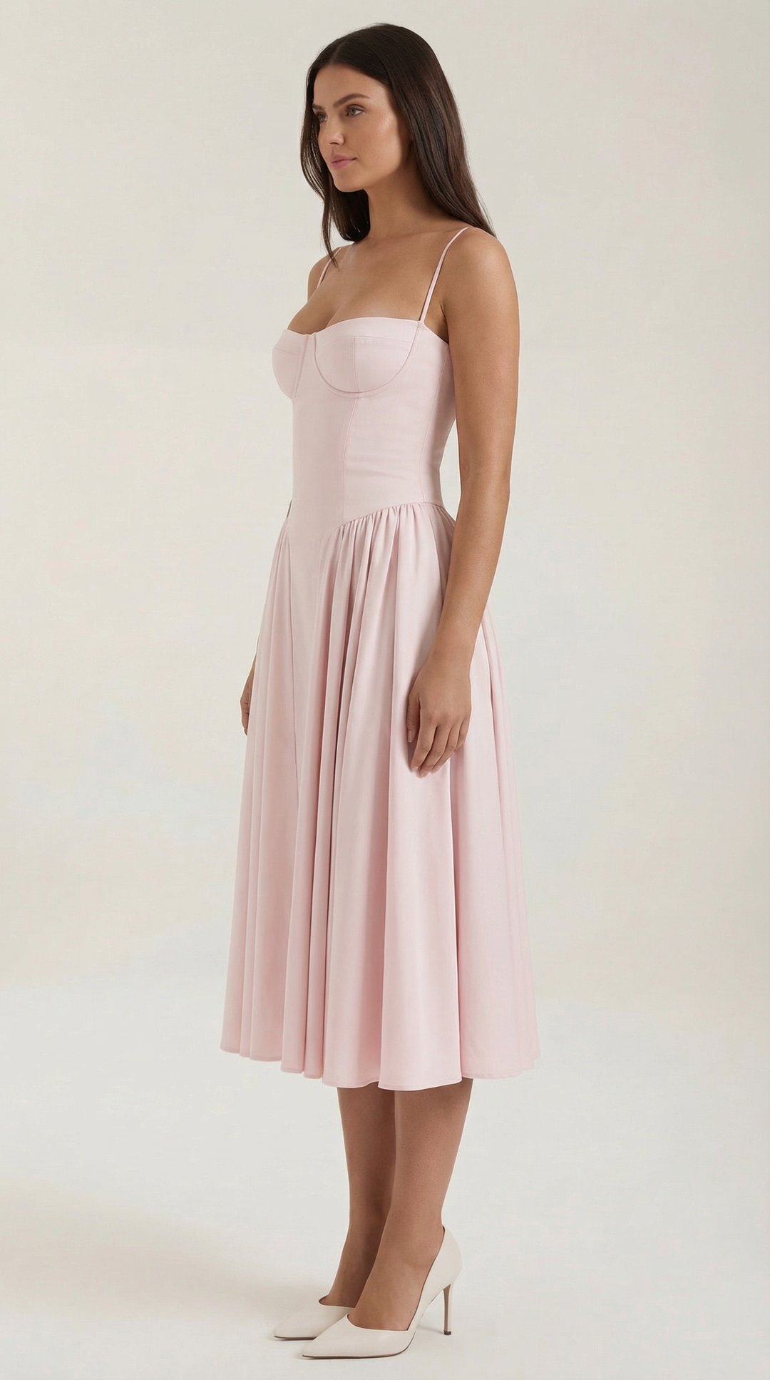 Sofia | Women's Corset Midi Dress Elegant