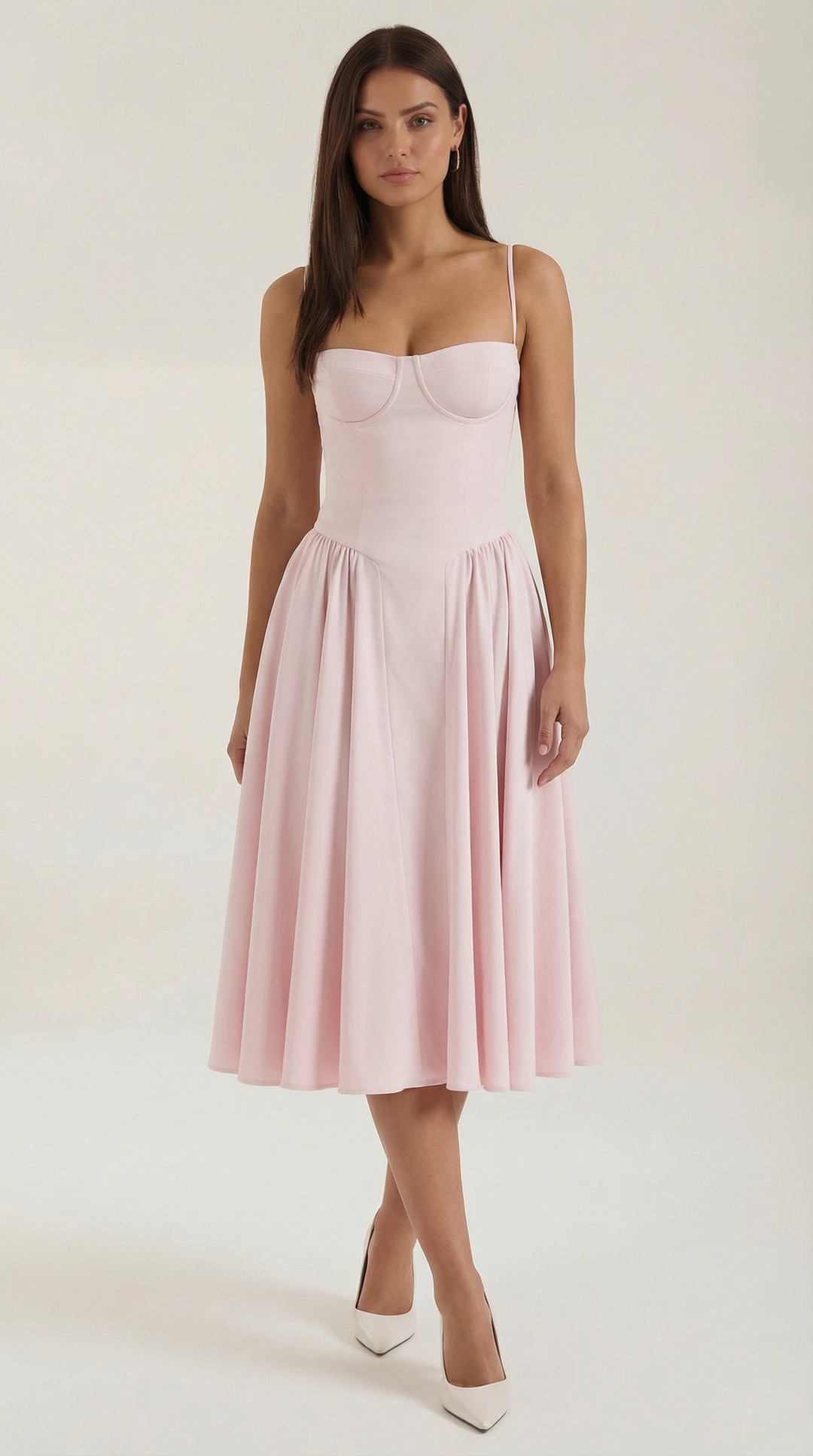 Sofia | Women's Corset Midi Dress Elegant