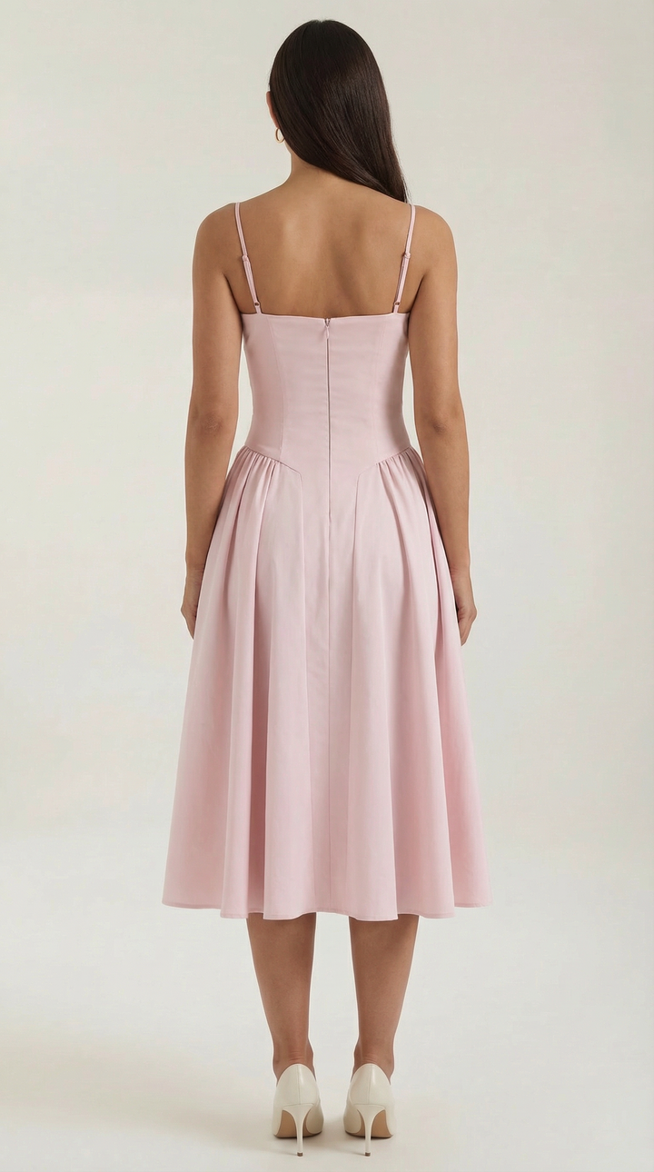 Sofia | Women's Corset Midi Dress Elegant