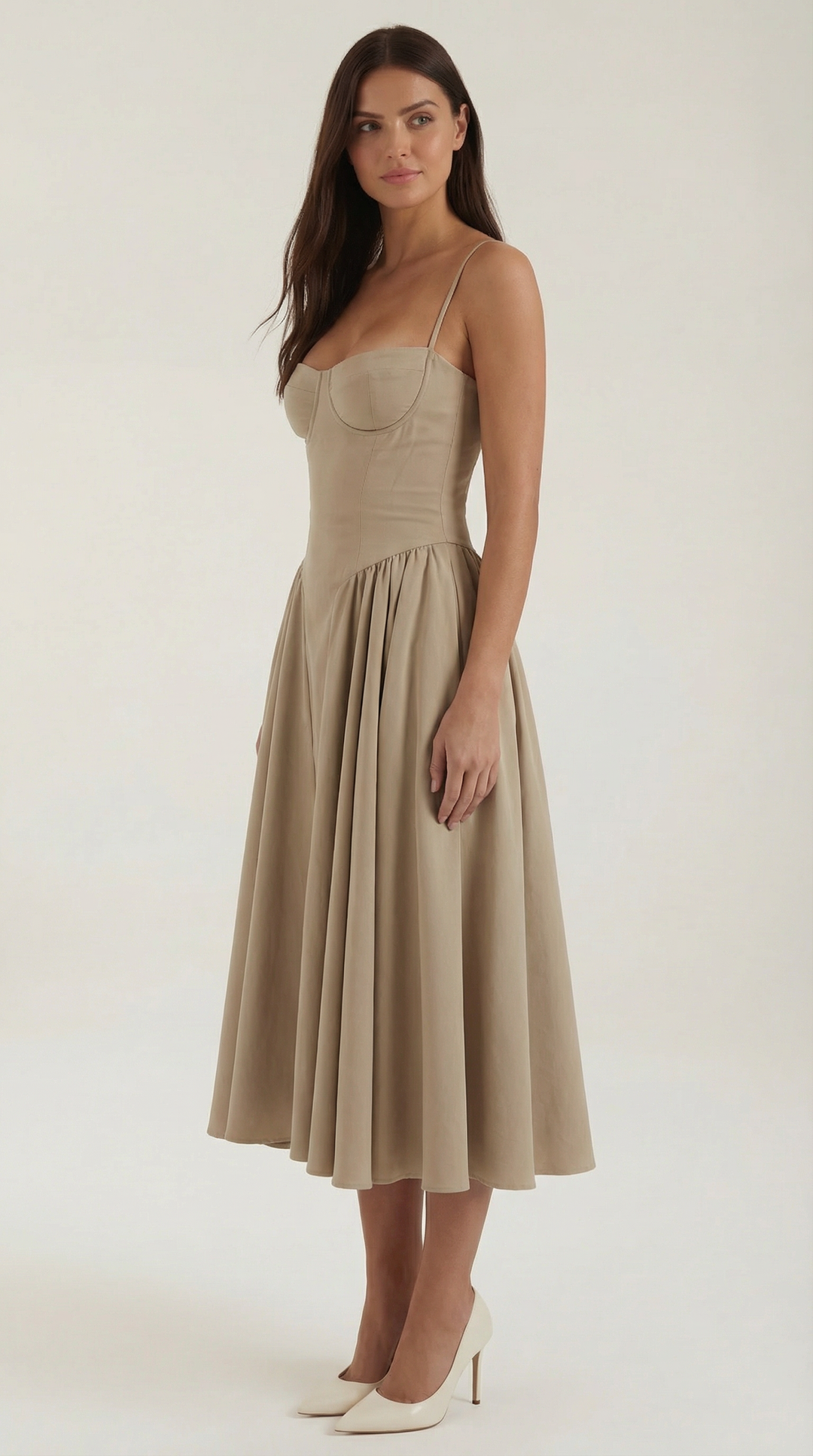 Sofia | Women's Corset Midi Dress Elegant