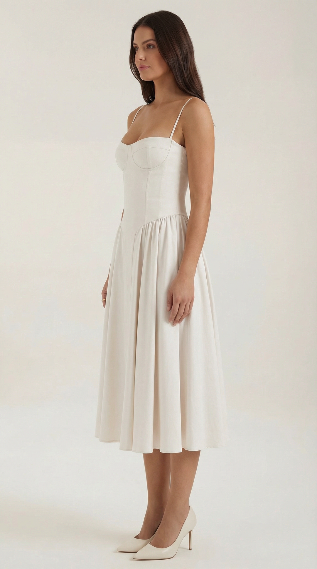 Sofia | Women's Corset Midi Dress Elegant